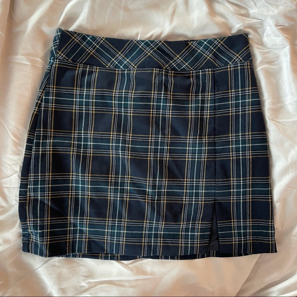 NWT plaid mini skirt